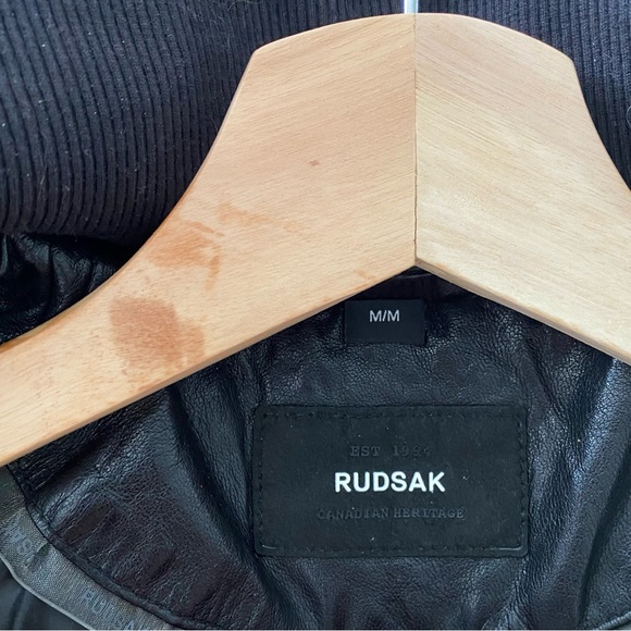 RUDSAK | Black leather moto jacket - Picture 4 of 10